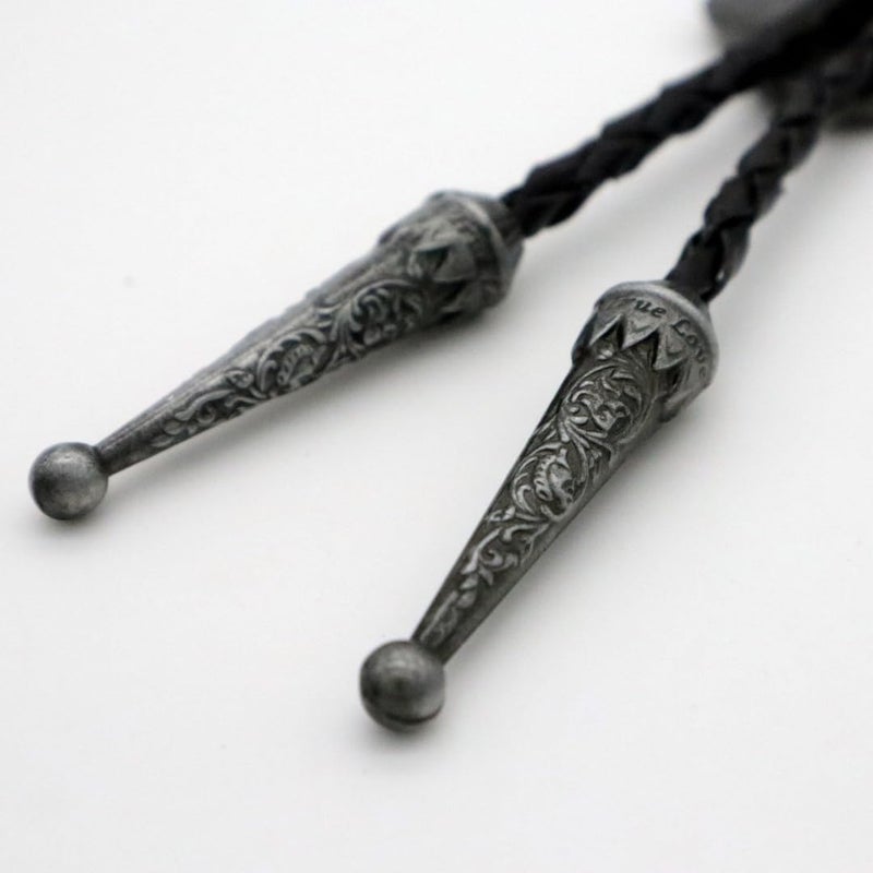 KECOL Western Letter Bolo Tie Cowboy Aalphabet A to Z Neckties Necklace for Men Women - Image 5